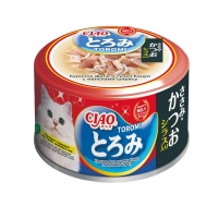 INABA CIAO влажный корм для кошек Toromi Куриное филе и тунец Кацуо с мальками ширасу в бульоне, 80 г