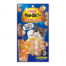 INABA лакомство для кошек Churu Bee Запеченные трубочки Куриное филе, 10 г х 3 шт