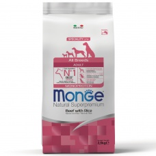 Monge Dog Monoprotein All Breeds Beef and Rice корм для собак всех пород говядина с рисом