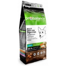 Probalance корм сухой Delicate Digestion для собак с лососем и рисом, 15кг