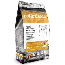 Probalance корм сухой Immuno Protection для кошек, курица/индейка, 1,8кг