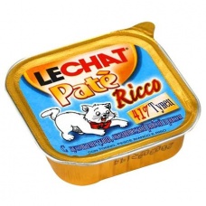 Lechat паштет с тунцом, океанической рыбой и рисом для кошек, 100 г