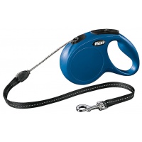 FLEXI New Classic M 5 m Cord Поводок-рулетка, трос, синий, до 20кг