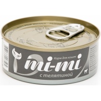 MI-MI консервы для кошек и котят с телятиной