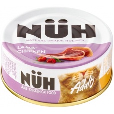 Nuh консервы для кошек б/зерн. Ягненок и цыплёнок
